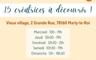 Pop-up Store à Marly-le-Roi – du 22 novembre au 21 décembre 2024